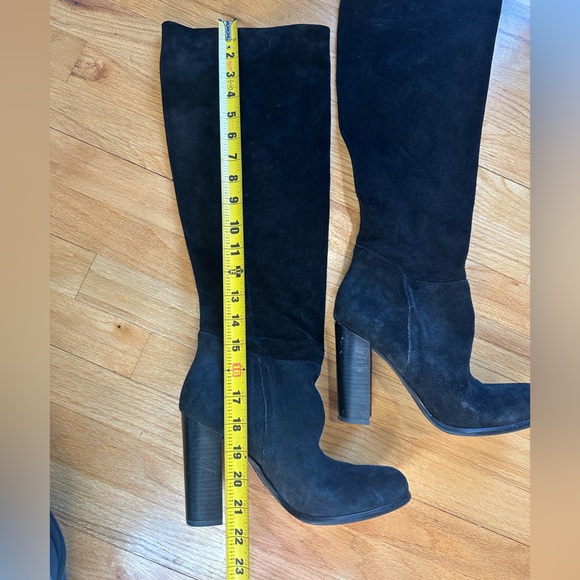 Sam Edelman Victoria Tall Suede Black Knee High Boot size 9. - Picture 4 of 11